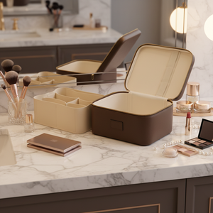 Set di Borse Regalo Natalizie all'Ingrosso, <span class=keywords><strong>Organizer</strong></span> per Cosmetici da <span class=keywords><strong>Donna</strong></span>, Scatola Portaoggetti per Bellezza, Borse da Viaggio in Pelle per Trucco e Articoli da Toeletta - Product Image 1