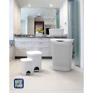 Cesto para Ropa Sucia Intreccio PP Antipolvo 370x395x540mm Gris Oscuro Estilo Moderno - Product Image 2