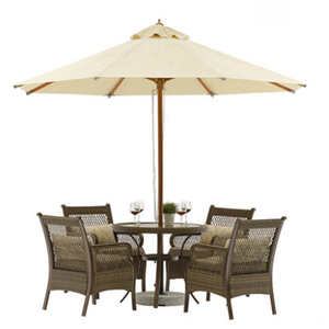De playa al aire libre paraguas de Sol de marco de madera de jardín sombrilla - Product Image 1