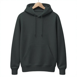 เสื้อฮู้ดดี้ผู้ชายดีไซน์ใหม่ล่าสุด สีพื้น ผ้าฝ้ายเฟรนช์เทอร์รี่ สวมใส่สบายๆ ทรงปกติ แขนยาว มีกระเป๋าเสื้อ - Product Image 1