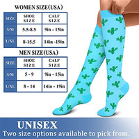 Chaussettes de compression pour femmes et hommes, cyclisme en plein air, bas de compression longs, idéal pour la course à pied, les activités sportives, les voyages en avion, les infirmières