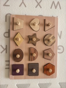 <span class=keywords><strong>Puzzle</strong></span> in <span class=keywords><strong>Legno</strong></span> Montessori per Bambini, Gioco Educativo con Forme e <span class=keywords><strong>Animali</strong></span>, Tavola con Manopole - Product Image 3
