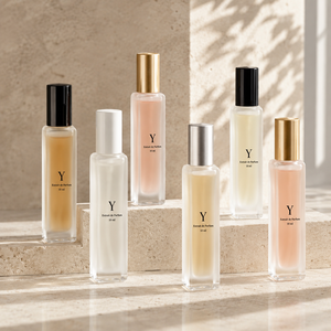Yark Factory Long Square <b>Mini</b> Empty Glass Perfume <b>Bottle</b> 13 Screw Crimp Cap 15ml Luxury Perfume <b>Bottle</b> with Box Packaging - Product Image 2