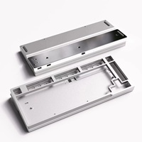 Clavier en aluminium robuste sur mesure, finition anodisée haute brillance, coque usinée CNC de haute précision, mécanique, directement de l'usine