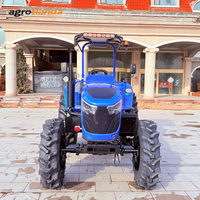 Tractor Grande Azul de 100HP 4WD con Toldo Parasol e Implementos Personalizados