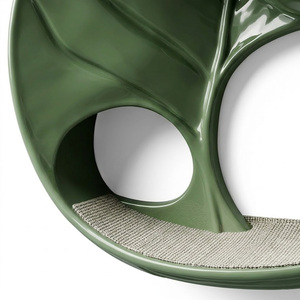 Creative Leaf Design Waterproof Wall Mount <b>Cat</b> Bed Modern Wall <b>Cat</b> Perch Decor Pet Shelf Green Plant Display Indoor Outdoor Use - Product Image 6