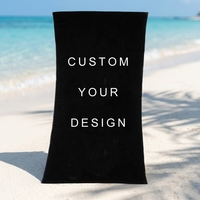 Serviette de plage en microfibre personnalisée à séchage rapide, sans sable, avec logo personnalisé, grandes serviettes de plage pour piscine et voyage