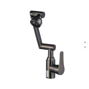 Grifo de Cocina Universal Giratorio de Latón AOWE, Moderno y Sencillo, de un Solo Orificio, con Válvula de Cerámica para Agua Fría y Caliente, Montado en el Encimera - Product Image 2