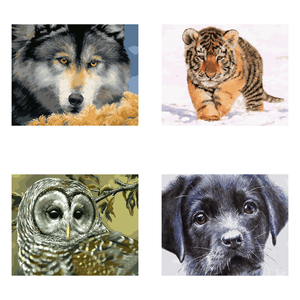 Animaux <span class=keywords><strong>Peinture</strong></span> par numéros DIY <span class=keywords><strong>Peinture</strong></span> par numéros Tigre <span class=keywords><strong>Loup</strong></span> Hibou Chien Animaux <span class=keywords><strong>Peinture</strong></span> à l'huile Sets Art Home Decor Cadeaux pour adultes Artwork - Product Image 2