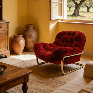 Fauteuil moderne nordique rembourré en tissu, dossier haut, accoudoirs, fauteuil <span class=keywords><strong>de</strong></span> salon, canapé confortable et moelleux, siège <span class=keywords><strong>de</strong></span> loisirs <span class=keywords><strong>de</strong></span> luxe pour la maison - Product Image 5