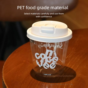 Gobelet en plastique <span class=keywords><strong>PET</strong></span> de haute qualité recyclable jetable tasse en forme de U 16oz tasses en plastique de café glacé avec couvercles - Product Image 5
