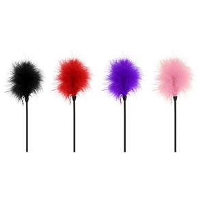SM Oyuncakları Flört Klitoris Uyarıcı Kırbaç Kuş Tüyü Flogger Seks Oyuncak Ürünleri Esaret Köle Erotik BDSM SM Çiftler İçin - Product Image 1
