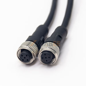 Câble M12 Femelle vers Femelle 5 Broches Connecteur Codé A Fil AWG22 Non Blindé Coupleur de Capteur Industriel Câble Double Embout - Product Image 1