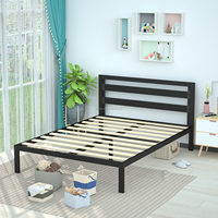 Kostenlose Musterlieferung Plattform-Bett Stahl Eisen Metallbett/Einzelbett Queen-Size Metallbettgestell Großhandel Hochwertig Günstiges Metallbett für Erwachsene