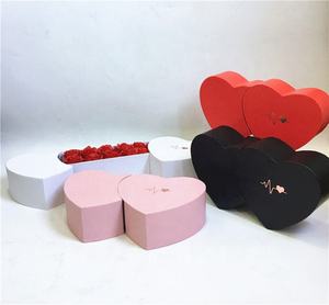 Kotak Hadiah 3D Bentuk Dua Hati TC Creative, Logo Kustom Grosir, Kemasan Kertas untuk Hari Valentine, Hari Ibu, Kotak Cokelat Bunga - Product Image 2