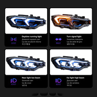 Phares avant améliorés LKS F30 pour BMW Série 3 318i 320i 325i 328i 330i 335i F35 2012-2019, projecteur LED, feux de jour dynamiques