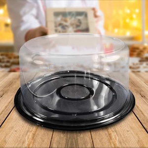 Nhựa 8 inch Bánh hộp dùng một lần trong suốt bánh ngọt trường hợp trong suốt cho Puff bánh trung thu - Product Image 5