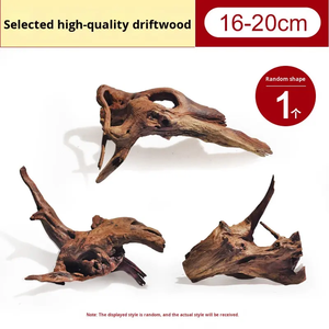 Décorations en racine de bois flotté naturel, forme de grotte, plateforme de bain de soleil pour reptiles, cachette pour tortue aquatique, paysage miniature pour aquarium - Product Image 4