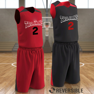Uniformes de basket-ball respirants 100% polyester, conçus sur mesure, avec nom et numéro d'équipe, impression par sublimation, équipement d'entraînement antibactérien - Product Image 4