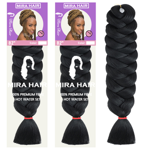 Extensions <span class=keywords><strong>de</strong></span> cheveux synthétiques tressées pré-étirées Ghana Curl 82 pouces 165g pour <span class=keywords><strong>tresses</strong></span> au crochet pour femmes africaines noires - Product Image 1