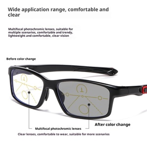 Lunettes progressives multifocales à zoom automatique TR90 transfrontalières, à double usage, pour presbytie, personnes d'âge moyen et âgées, anti-lumière bleue - Product Image 2