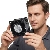 Ventilateur axial électrique DC 6038 avec roulement à billes, pales en plastique, 12V/24V, personnalisable OEM/ODM, haute vitesse, pour refroidissement de commutateurs réseau