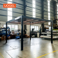 UOGEL Pergola en aluminium C4-S avec toit à persiennes pour les décorations de jardin Bâtiments extérieurs Montage facile et cadre à revêtement en poudre