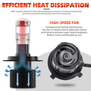 La più recente lampada automatica 24 Volt <span class=keywords><strong>Mini</strong></span> formato 12V <span class=keywords><strong>H7</strong></span> H4 fari a Led per Auto 9005 9006 H11 Y9 <span class=keywords><strong>H7</strong></span> H4 lampadine per proiettore per Auto - Product Image 3