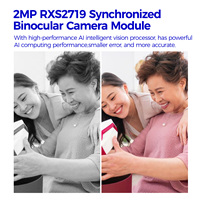 Módulo de Cámara USB Binocular Estéreo Hampo Modelo 0663 1080P 30fps, Sincronización de Doble Lente, Reconocimiento Facial Biométrico Retina