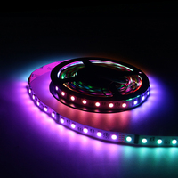 Adressable 5m Rouleau 12v / 24v 60 Leds/m 5050 SMD Dmx Pixel Led Flexible Rgb Bande de Lumière