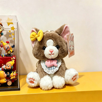 Porte-clés en peluche pour chien avec collier en dentelle et breloque poisson, idéal pour accessoires d'anniversaire, décoration de sac et de bureau, cadeau - Vente en gros