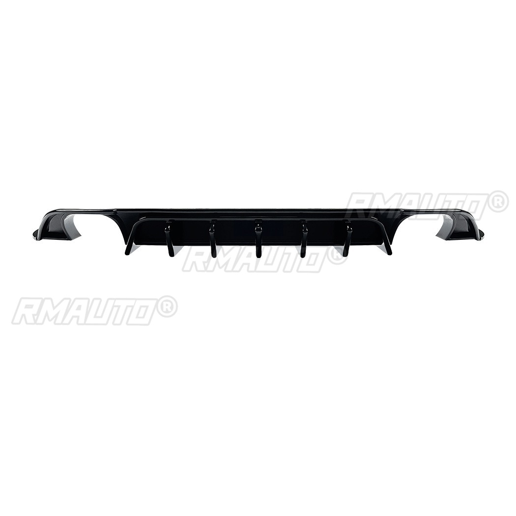 Salida Dual Negro Brillante