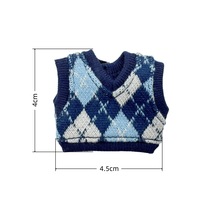 Veste pull sans manches en tricot style britannique pour poupée OB11 Fantasy Series Molly, échelle 1/12, pour les plus de 14 ans