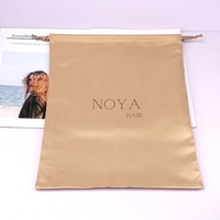 Haut de gamme grand sac à poussière en Satin doux cordon Extension de cheveux emballage Lingerie vêtements stockage sac en soie