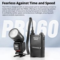 Flash Photo Rond Godox V1Pro V1C V1N V1S et X3 TTL Li-ion Sans Fil pour Canon Sony Nikon Fuji Olympus