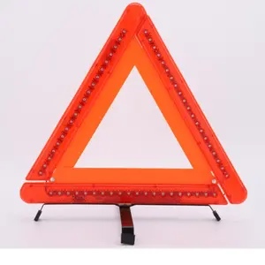 Factory Supply Direct Sale Reflective traffic emergency car LED Warning Triangle