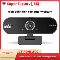 Cámara Web USB con Enfoque Automático y Cubierta de Privacidad, Rotación de 360 Grados, Orificio para Trípode, para PC, Portátil, Transmisión en Vivo, Videollamadas