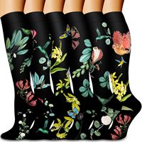 Les chaussettes de compression de ballet Circulation 15-20 MmHg sont le meilleur soutien pour les compagnons d'infirmières de cyclisme de course athlétique
