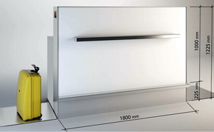 Affichages numériques personnalisés modernes pour comptoirs d'enregistrement d'aéroport, éclairage multifonctionnel, respectueux de l'environnement, MDF + métal pour usage commercial - Product Image 5