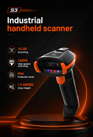 Lecteur de codes-barres 1D/2D QR sans fil RAKINDA S3 avec capteur CMOS, interface USB/RS232 pour la numérisation en entrepôt