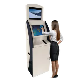 Hastane zemin standı dokunmatik ekran Self servis ödeme kuyruk rezervasyon bilet nakit baskı Kiosk ödeme makinesi