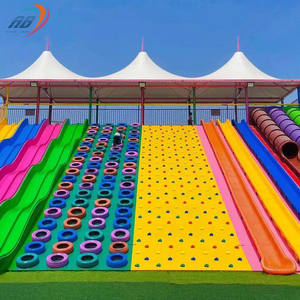 Lớn ngoài trời công viên khu vực danh lam thắng cảnh unpowered vui chơi giải trí Leo Núi nhựa Internet người nổi tiếng trượt Thế Giới trượt - Product Image 1