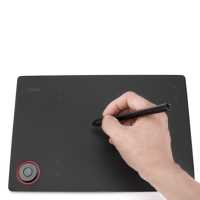Tablet Grafis Vinsa T608 PC Mac Android, Mendukung Roller Key, Pena Nirkabel Tanpa Baterai, Tablet Gambar Digital