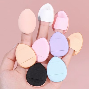 Nuevo diseño de dedo Mini cojín de aire Puff cosmético maquillaje esponja gotas de agua detalle de maquillaje húmedo seco esponja Puff - Product Image 4