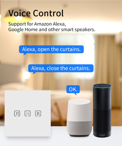 Interrupteur intelligent pour moteur <span class=keywords><strong>de</strong></span> rideau, WiFi/Zigbee, écran tactile, compatible avec Alexa et Google Assistant, prend en charge <span class=keywords><strong>la</strong></span> programmation <span class=keywords><strong>de</strong></span> l'horloge - Product Image 6