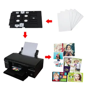 Impresora de sublimación automática de cd dvd, 220V, inyección de tinta, digital, Cd, dvd, pvc, tarjetas de identificación