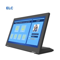 Tablette android de 13.3 pouces, en forme de L, fonction retour du client, chambre, Restaurant, système de commande POE RJ45, NFC, bureau