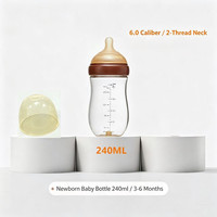 Biberon PPSU sans BPA pour nouveau-né, anti-colique, 0-12 mois, prévient l'étouffement, imite l'allaitement, débit moyen, pour bébé