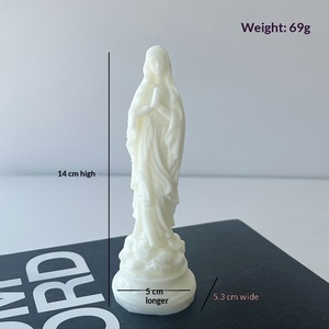 เทียนหอมรูปปั้นพระสงฆ์ งานแฮนด์เมด ของตกแต่งบ้าน ของขวัญทางศาสนา - Product Image 6