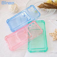 Coques de téléphone portable souples en TPU HEYBINGO avec carte enfichable pour iPhone 13 14 15 PRO MAX